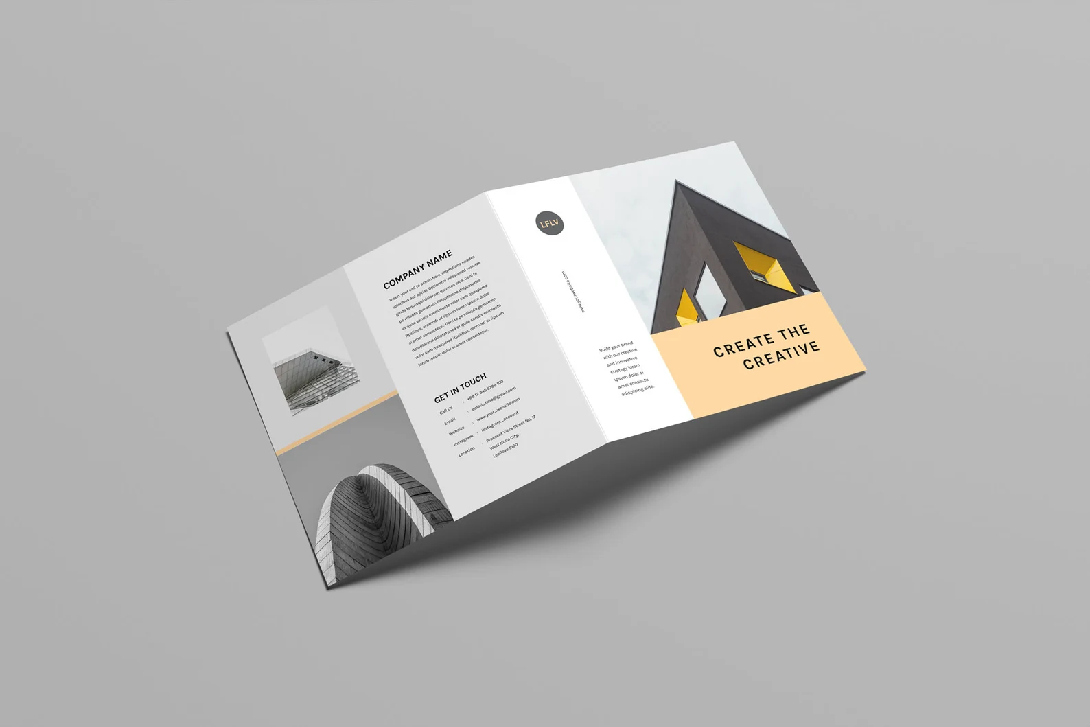Nice stylish brochure for the modern real estate business.