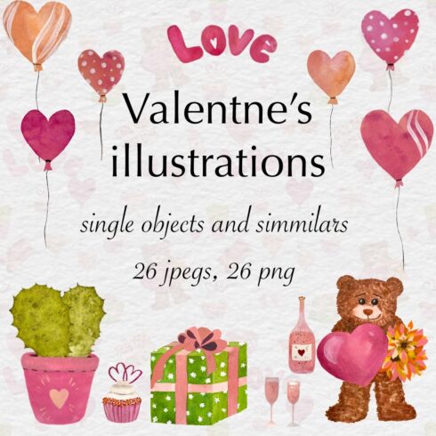 Valentine Single Objects and Compositions Design cover image.