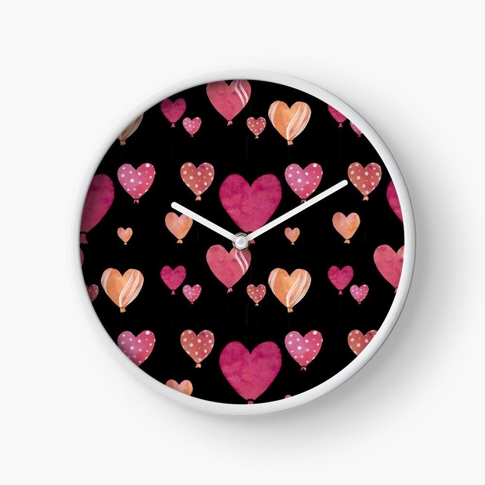 Watch Hearts Seamless Patterns Design preview image.