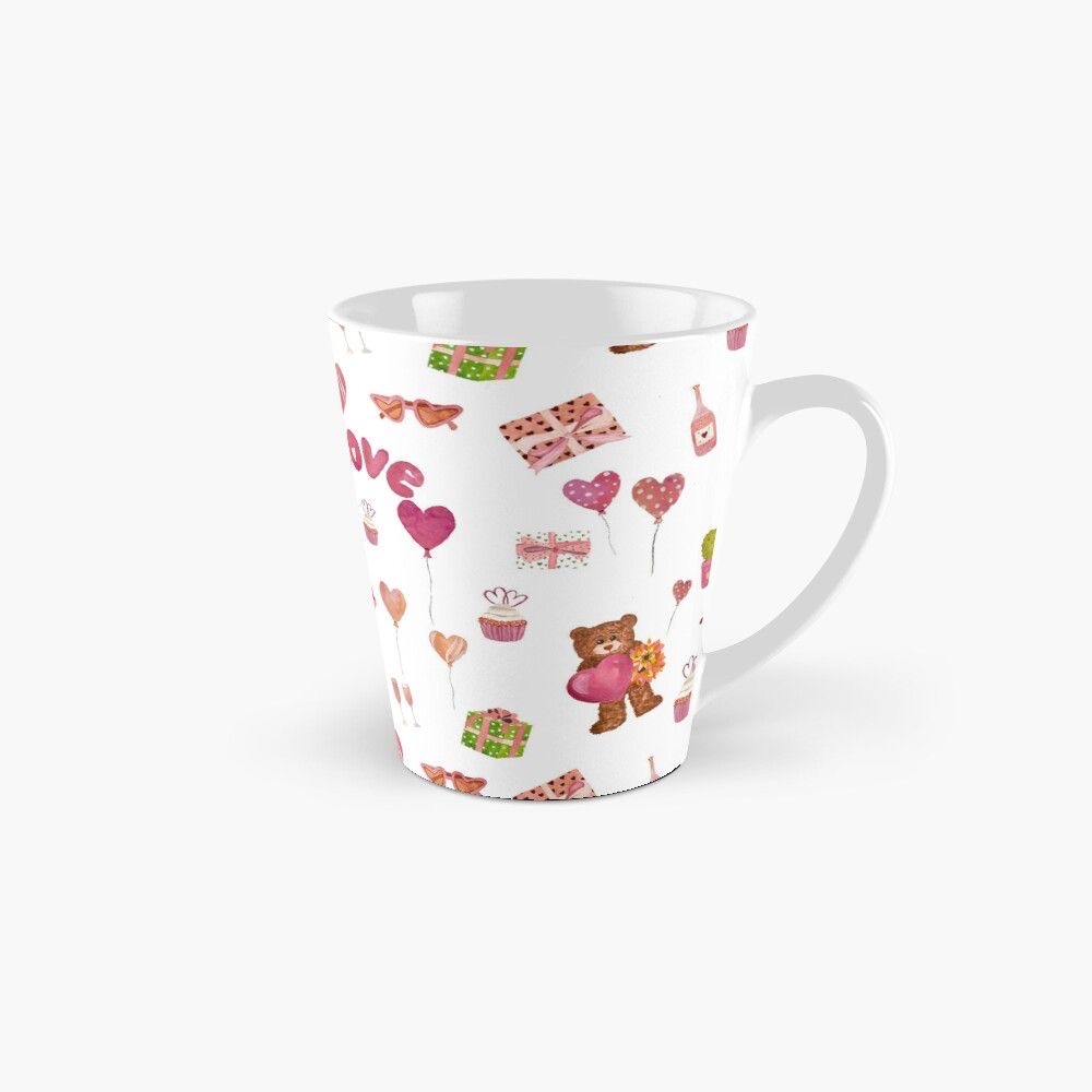 Mug Valentine's Seamless Patterns Design preview image.
