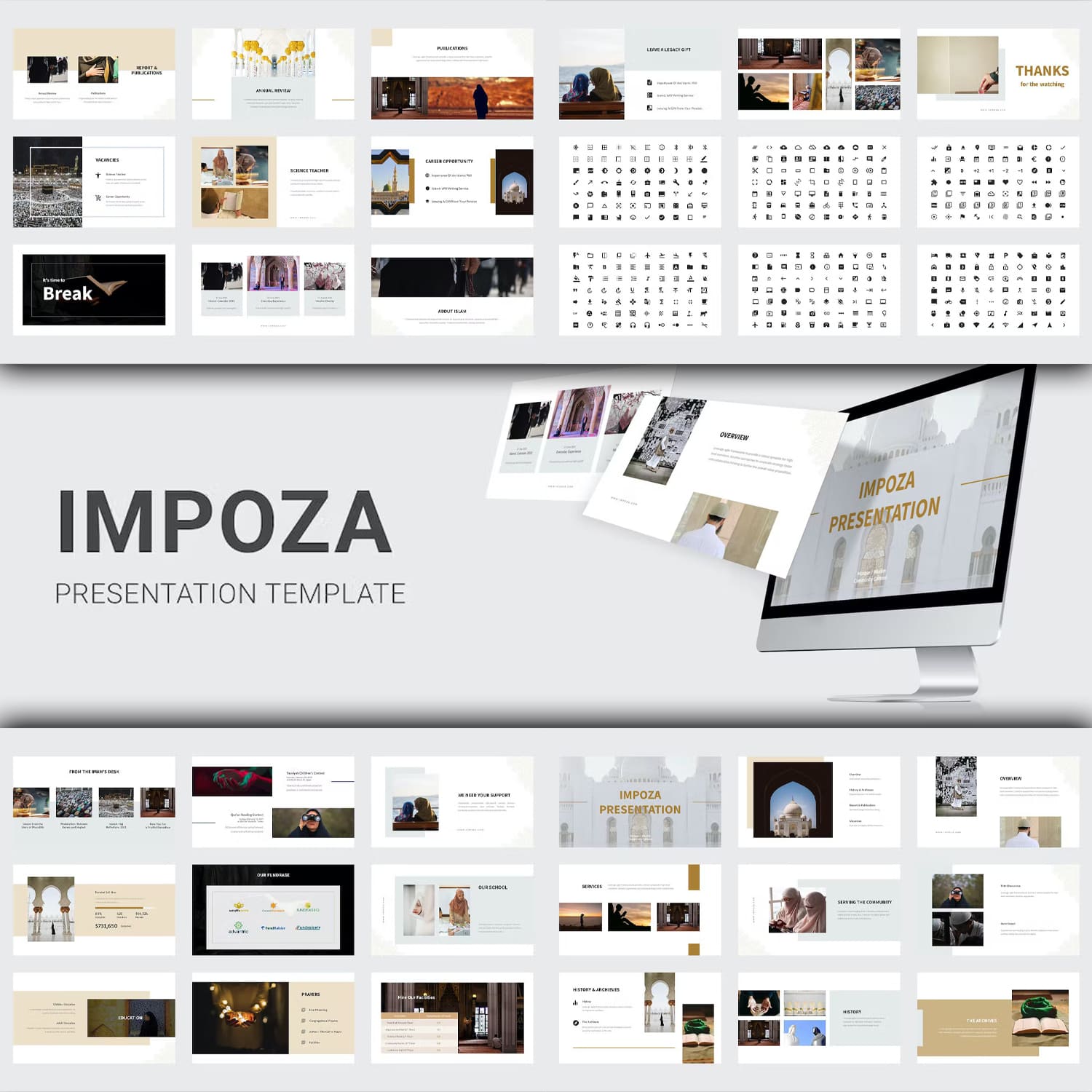 Impoza - Ramadan Islamic Event PowerPoint Cover.