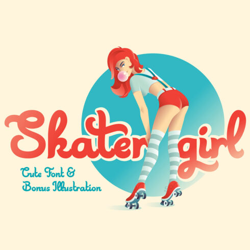 Skater Girl Script font cover image.