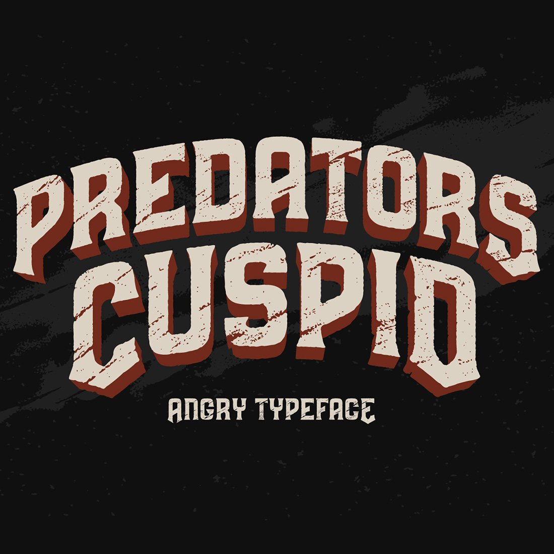 Predators Cuspid Font main cover.