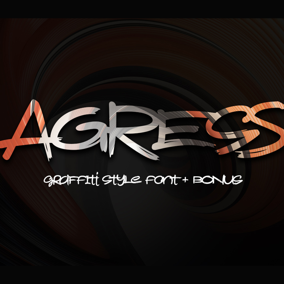 Script Graffiti Agress Font cover image.