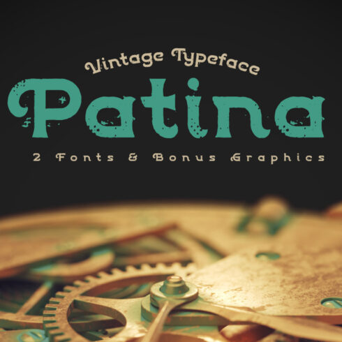 Patina Font main cover.