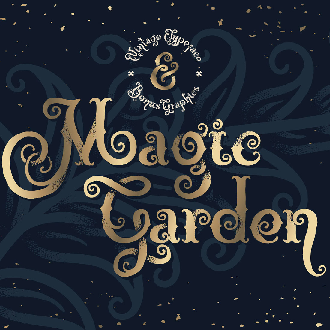 Typeface Magic Garden Font Graphics cover image.