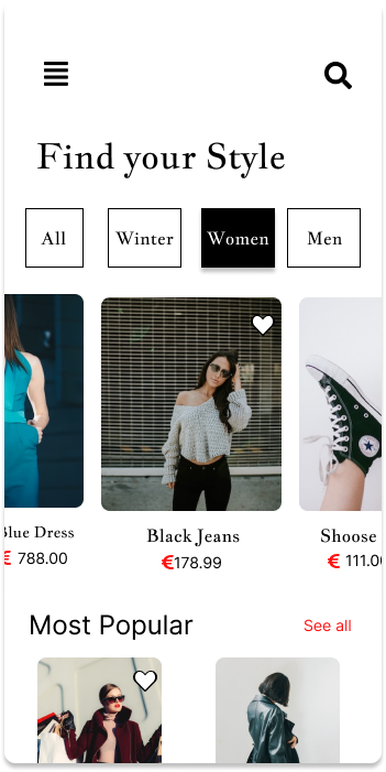 Fashion E-commerce UI Kit preview image.