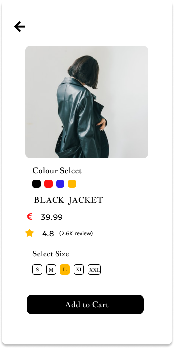 Fashion Design E-commerce UI Kit preview image.