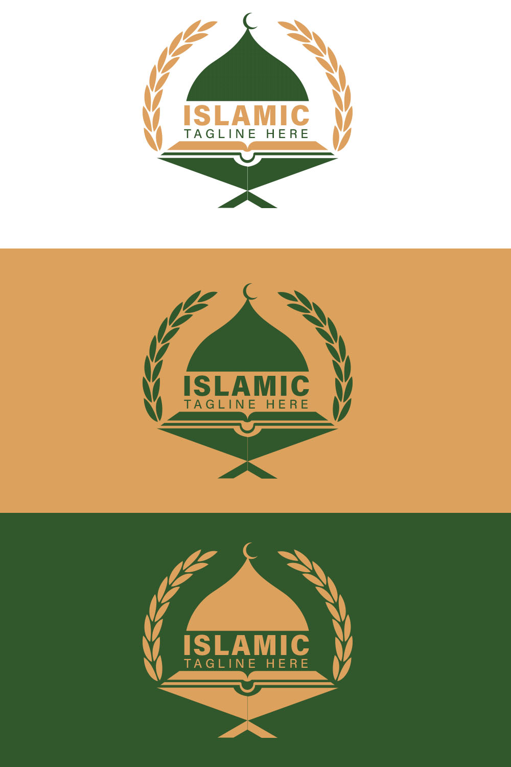 Islamic Logo Template Designs pinterest image.