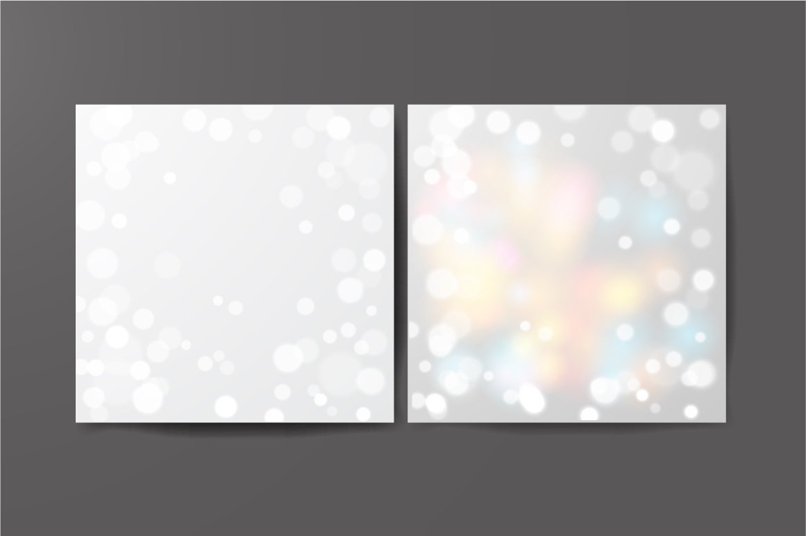 Light backgrounds with blur will look good with your creative design.