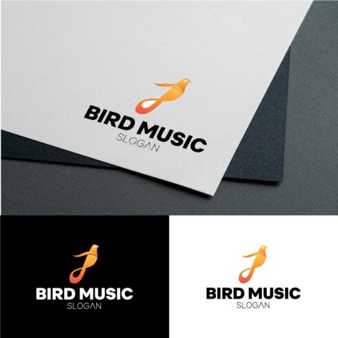 Bird Music Logo Vector main cover.
