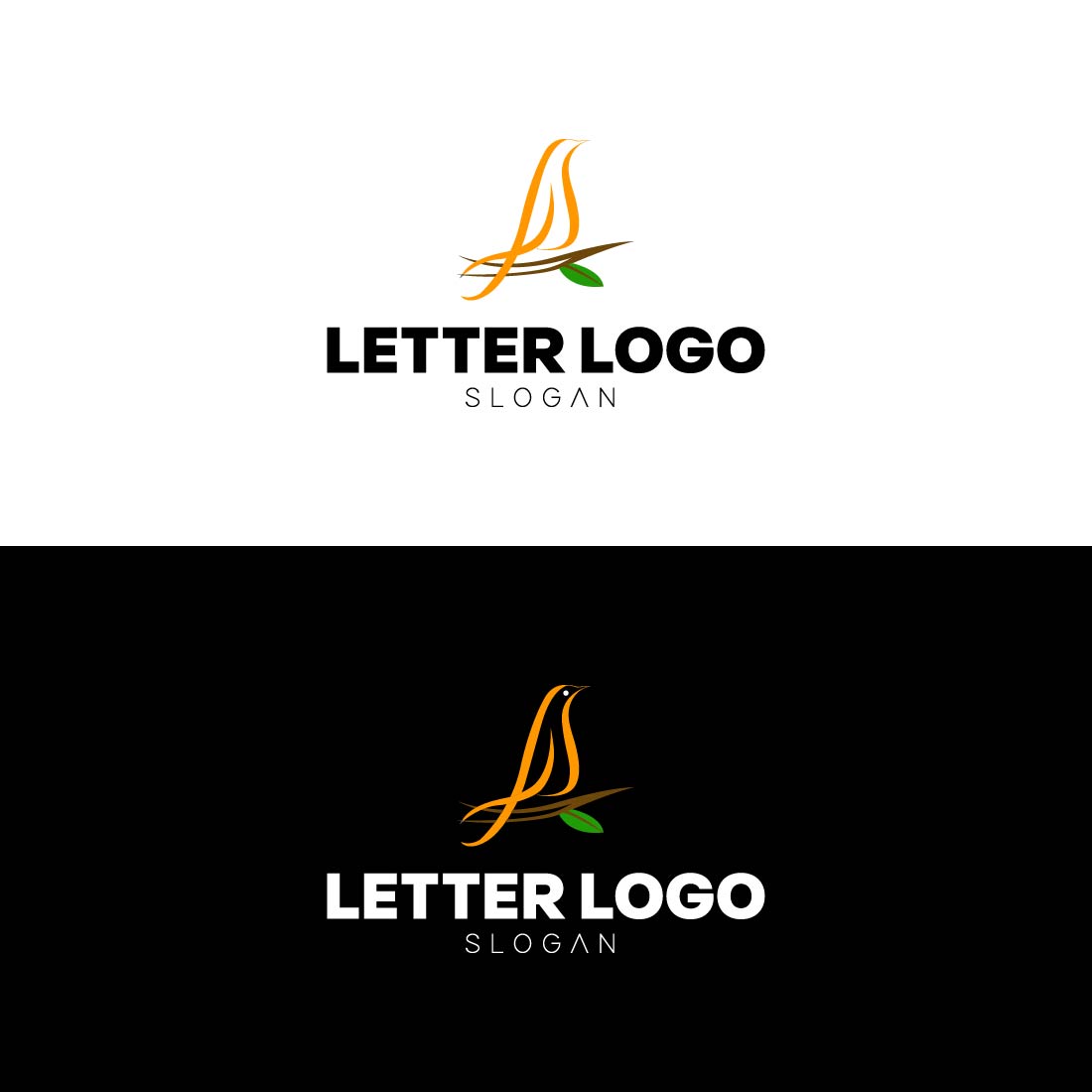 Bird Letter Logo preview.