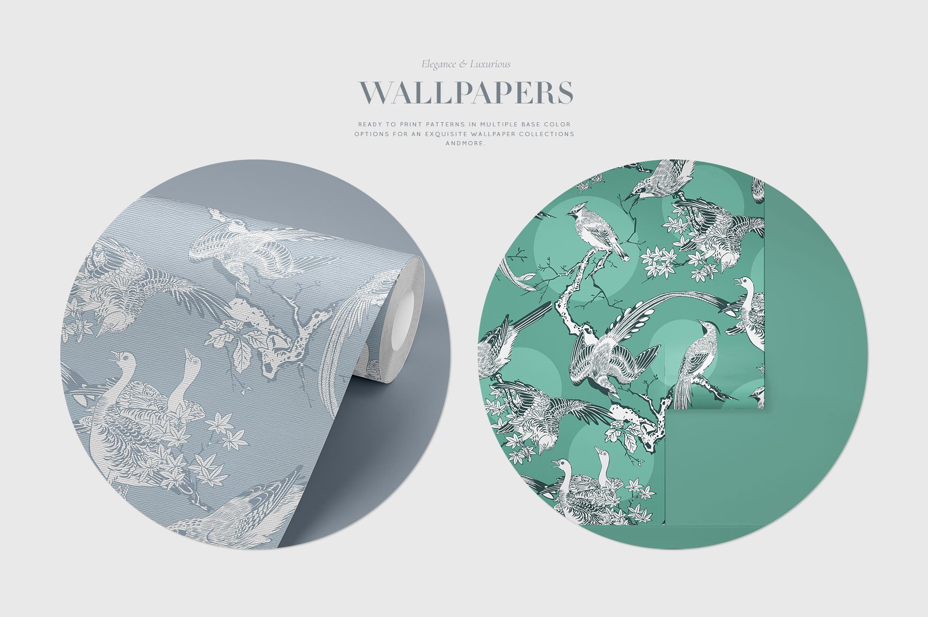 Two options of luxury Japanese prints.