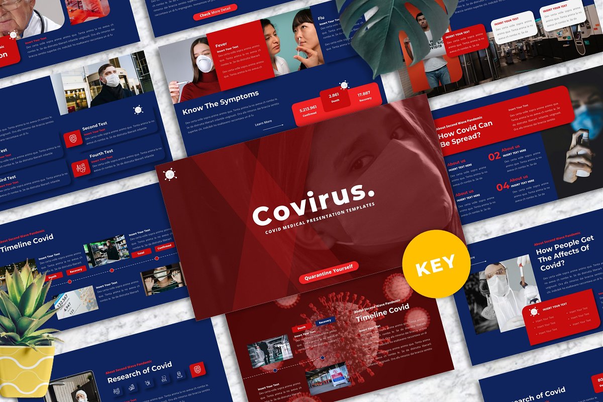 Cover image of Covirus Covid Medical Keynote.