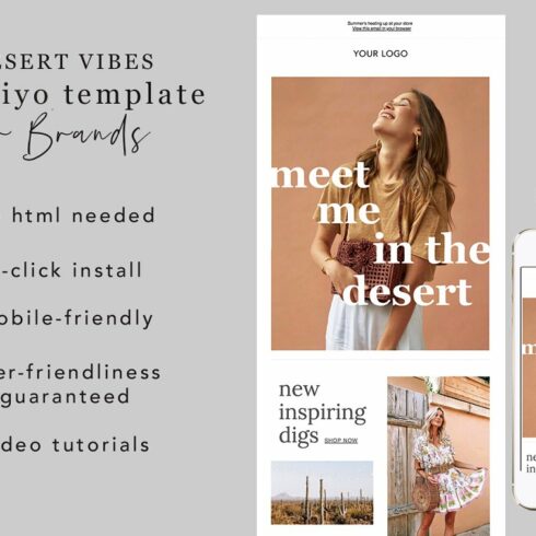 Klaviyo Email Template - Desert Vibes – MasterBundles