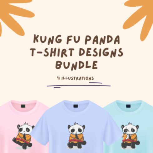 Kung Fu Panda Svg T-shirt Designs Bundle.