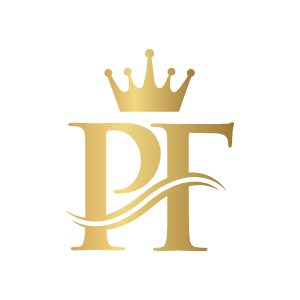 Image with gorgeous luxury logo in the form of the letter PT.