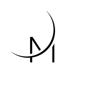 Image with marvelous luxury black moon logo.