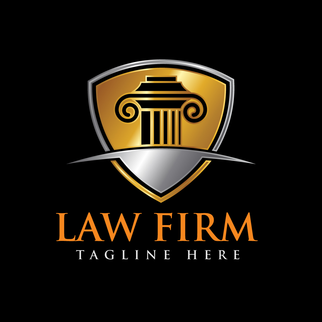 Law Firm Logo Design Illustration Concept cover image.
