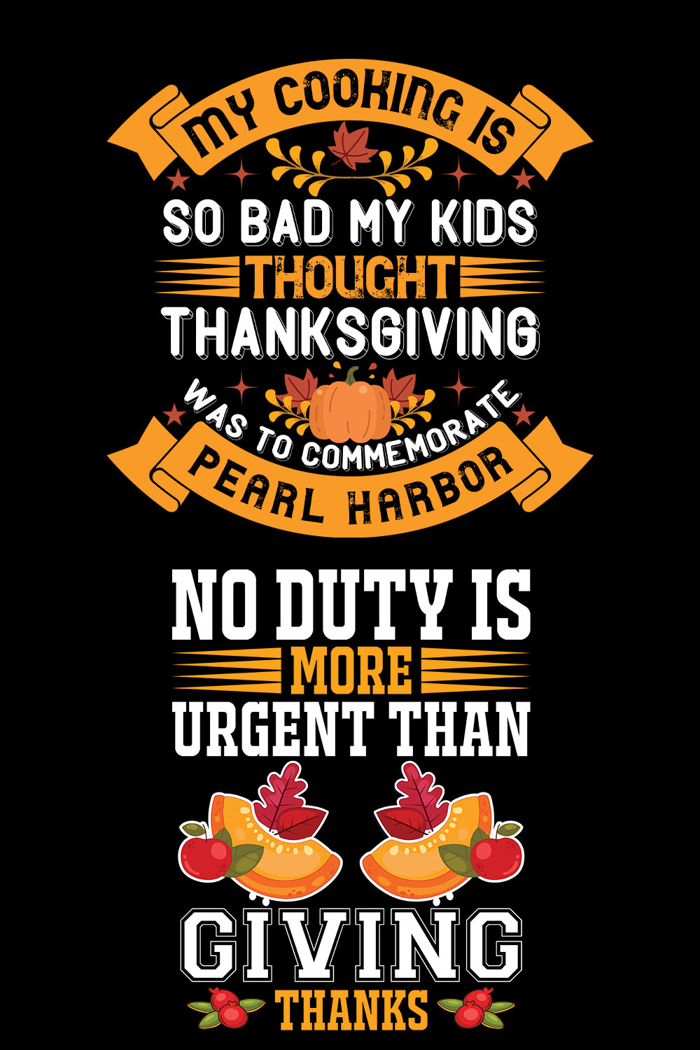 T-shirt Thanksgiving Quotes Design Bundle pinterest image.