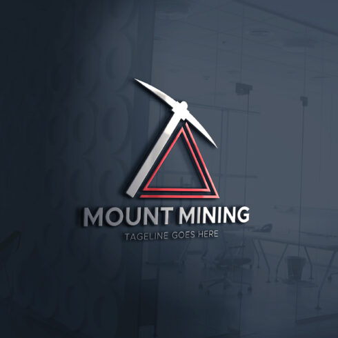 Mount Mining Construction Company Logo Template cover image.