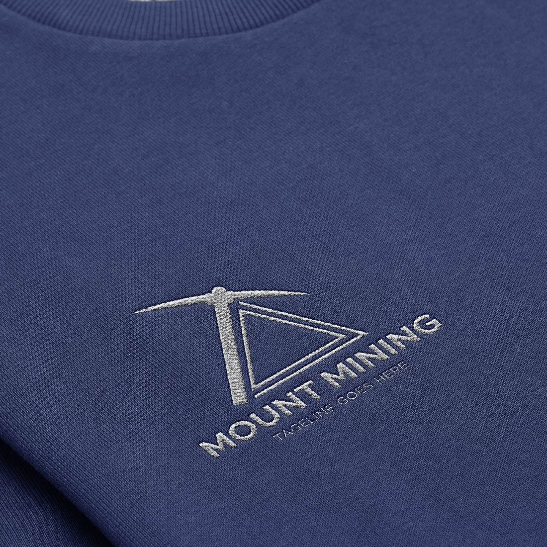 Mount Mining Construction Company Logo Template preview image.