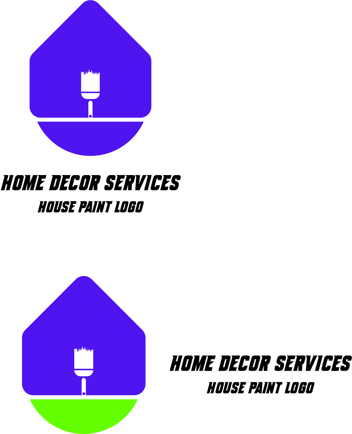 4 Unique Colors Home Decor Services Logo Template for Only $8 facebook image.
