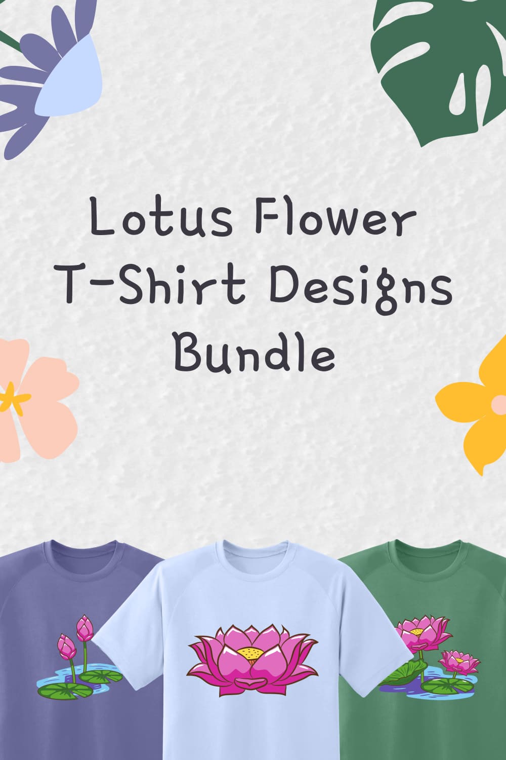 lotus flower t shirt designs bundle 03 50
