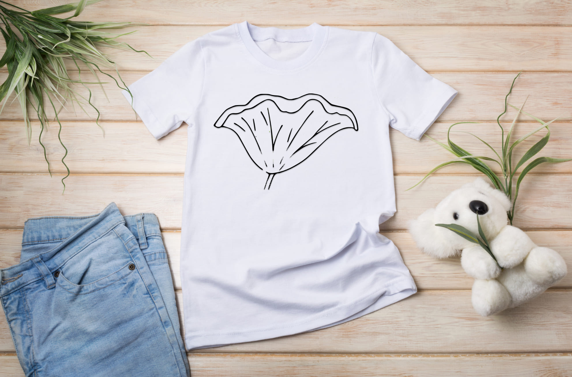 Cool lotus for your t-shirt.