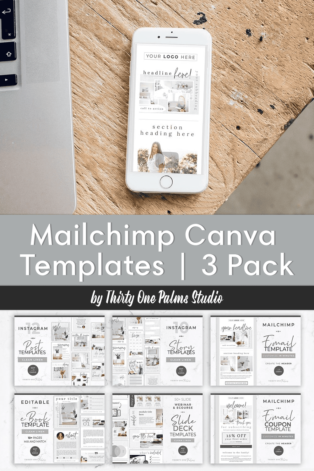Pack images of great email design templates.