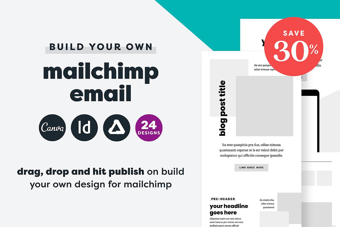 Images of irresistible email design template.