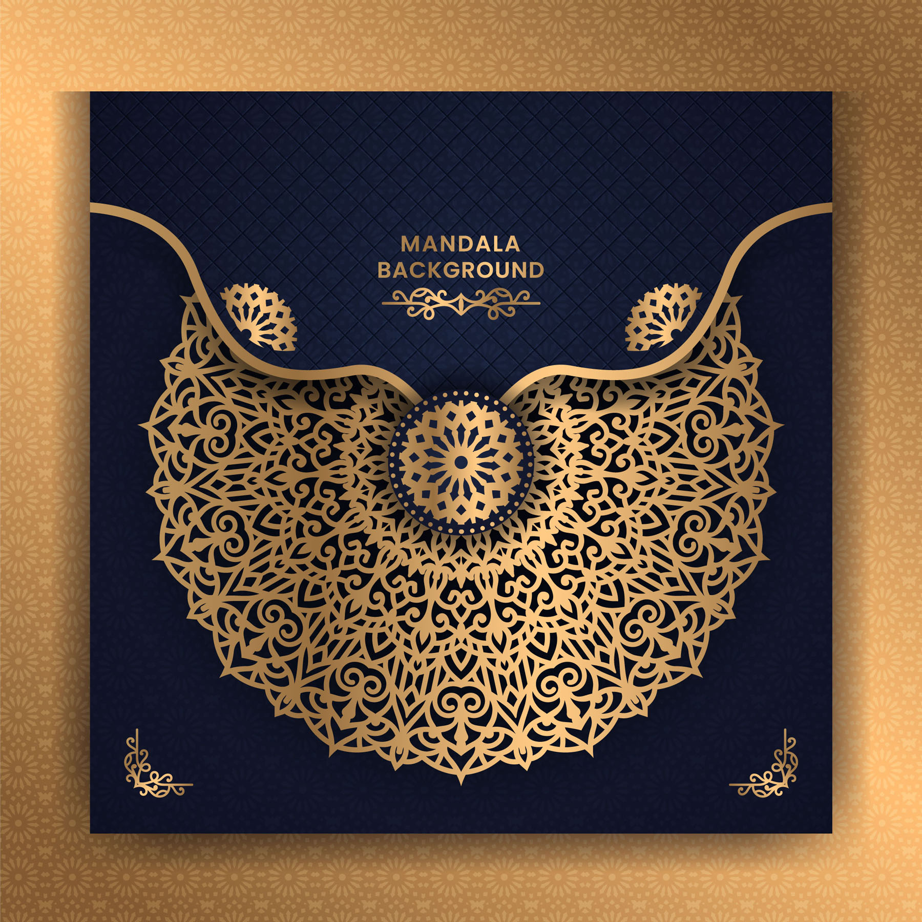 Mandala Luxury Background Design preview image.