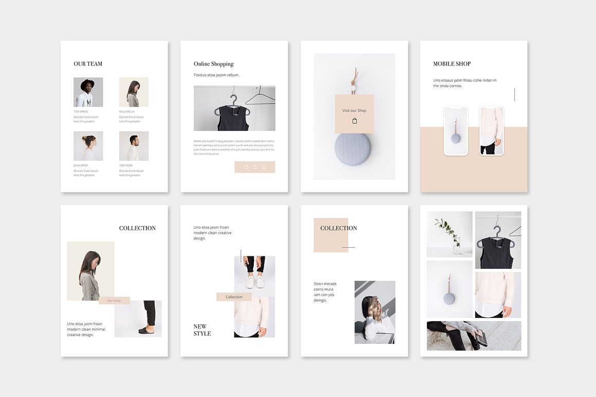A selection of exquisite images of vertical A4 slide presentation template.