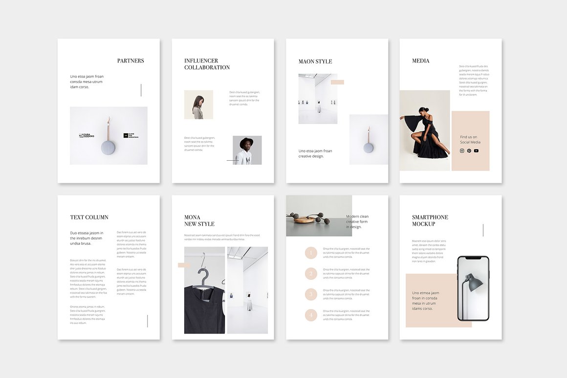 Collection of amazing images of vertical A4 slide presentation template.