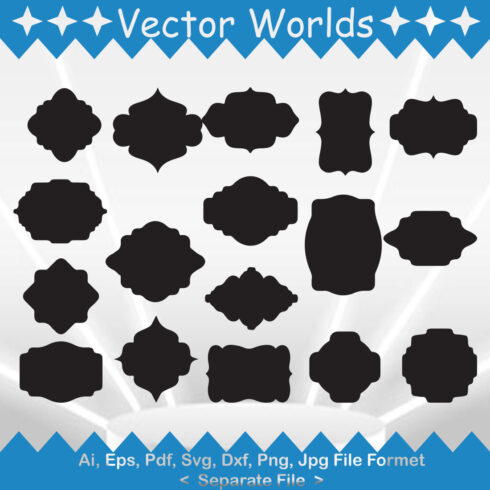 Collection of elegant vector badges images.