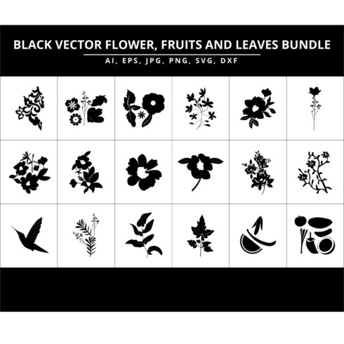 Prints of master bundle flower set.