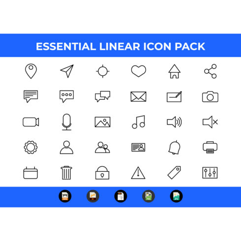 A preview of icon images.