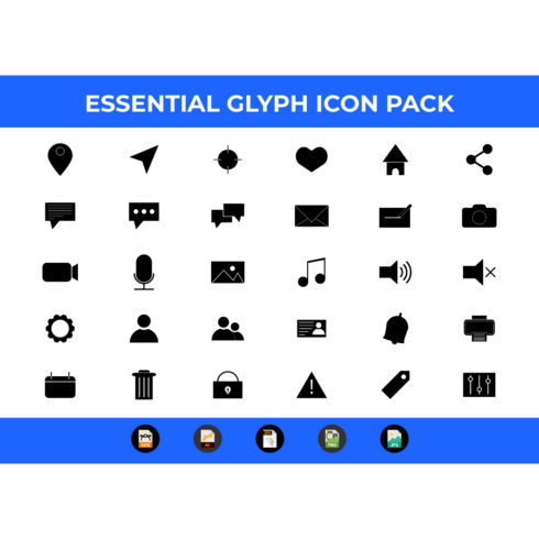 A preview of icon images.