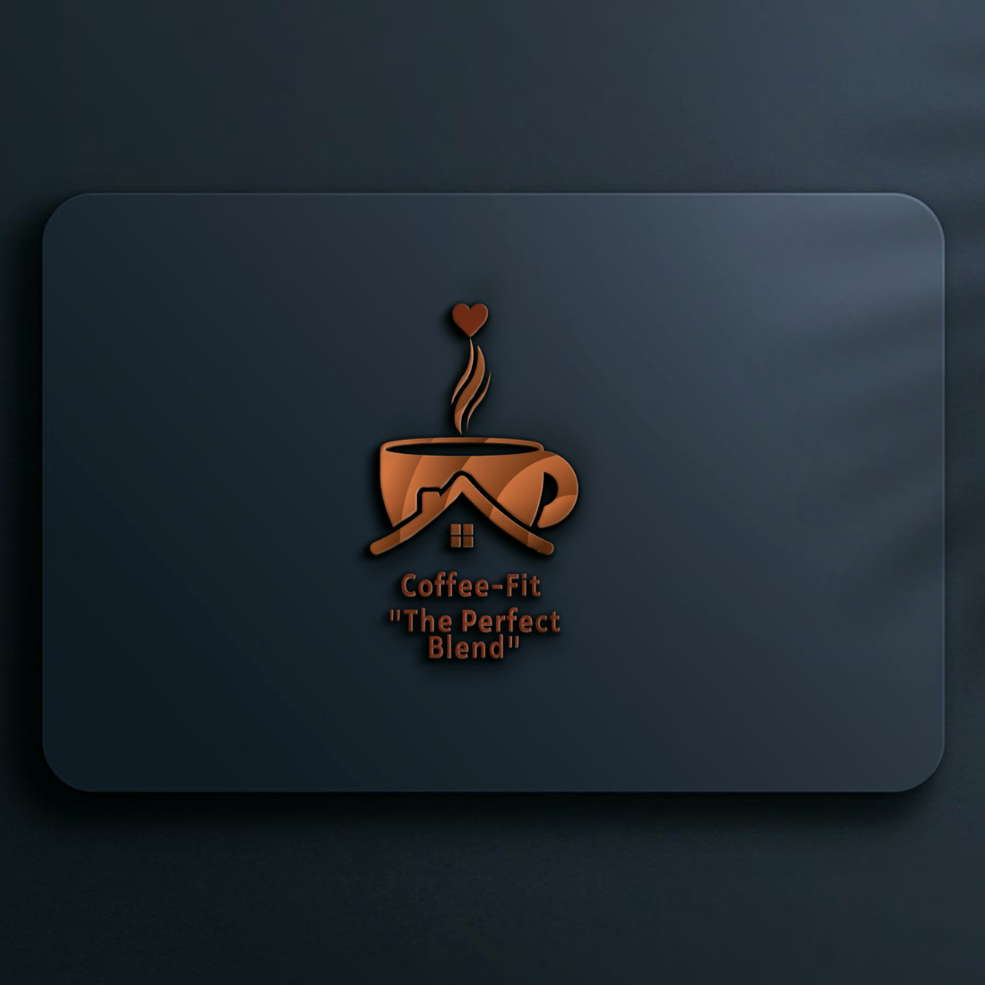 Coffee Shop 3d Logo Template cover image.