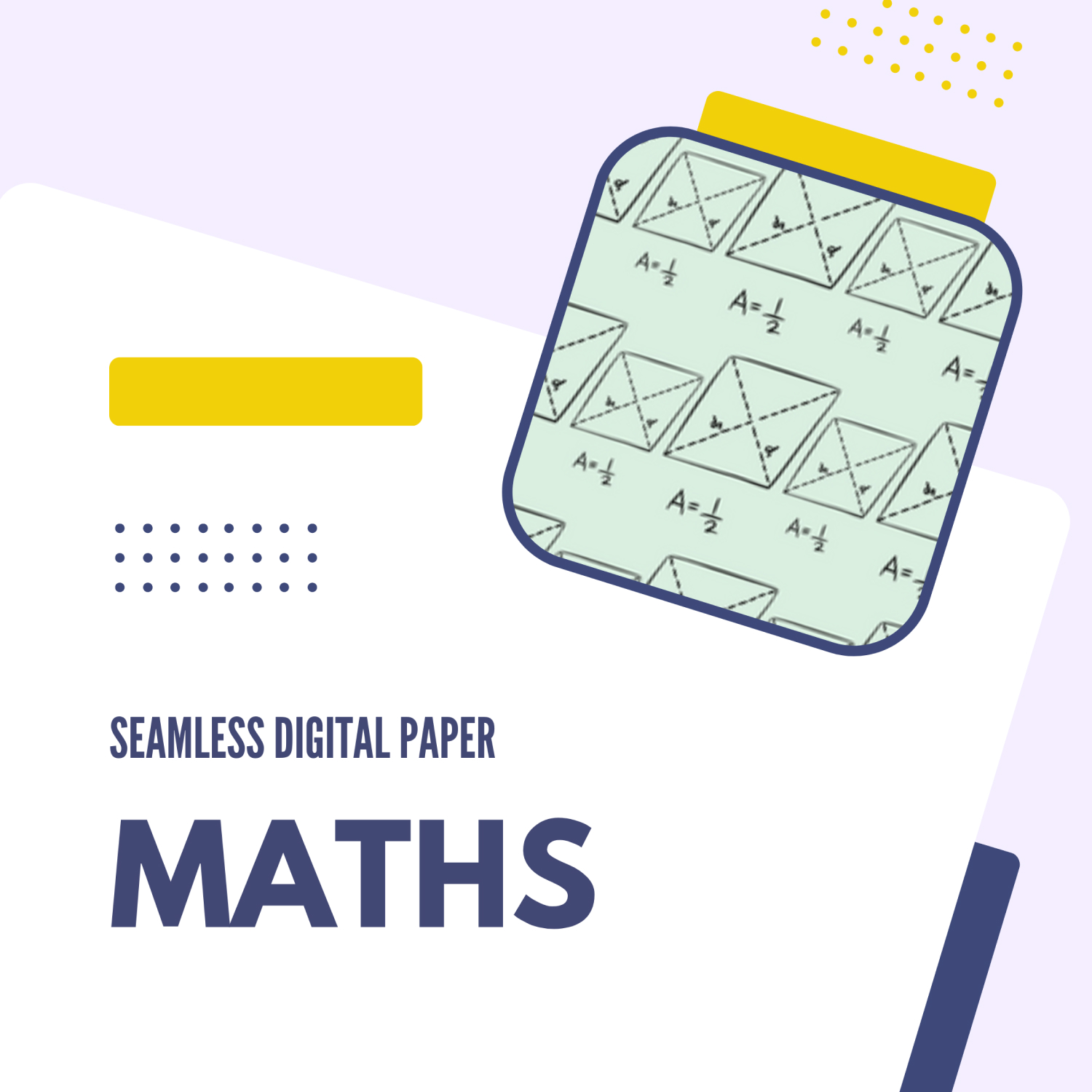 Maths Seamless Digital Paper, Maths JPG.