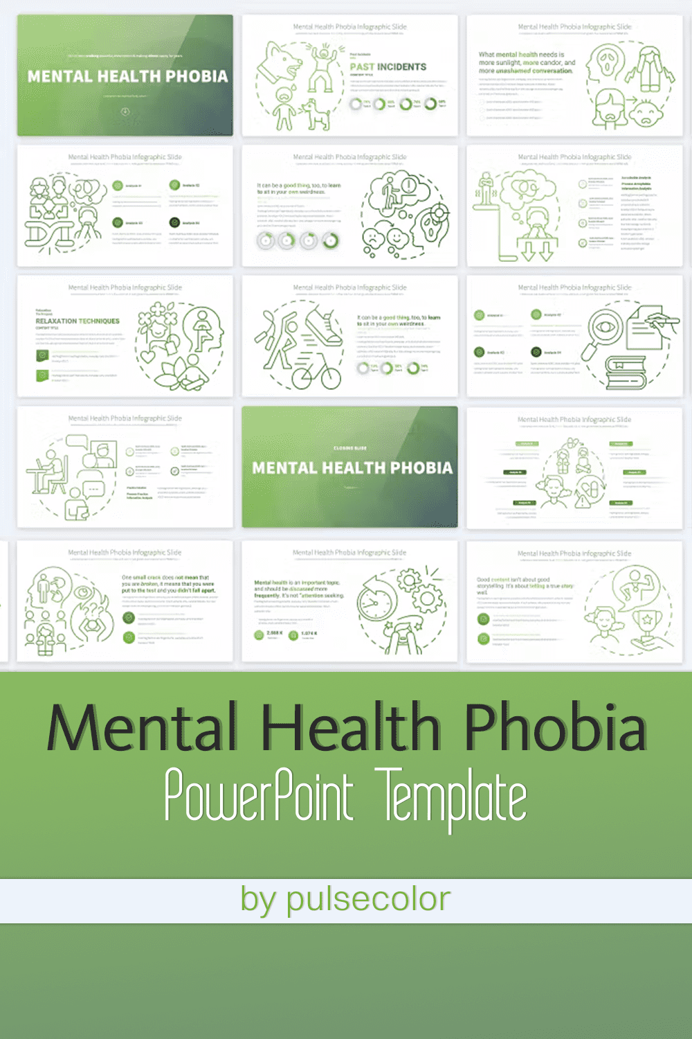 Mental Health Phobia - PowerPoint Template - Pinterest.