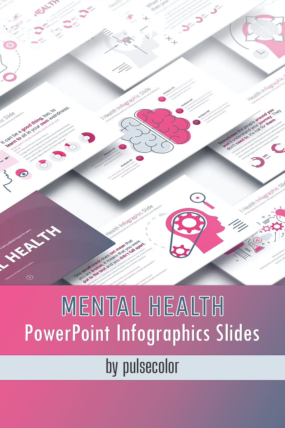 Mental Health - Powerpoint Infographics Slides - Pinterest.
