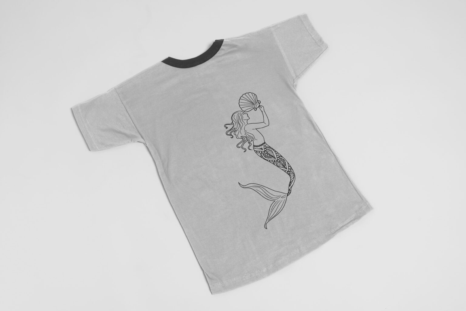 Mermaid Mandala SVG T-shirt Design – MasterBundles