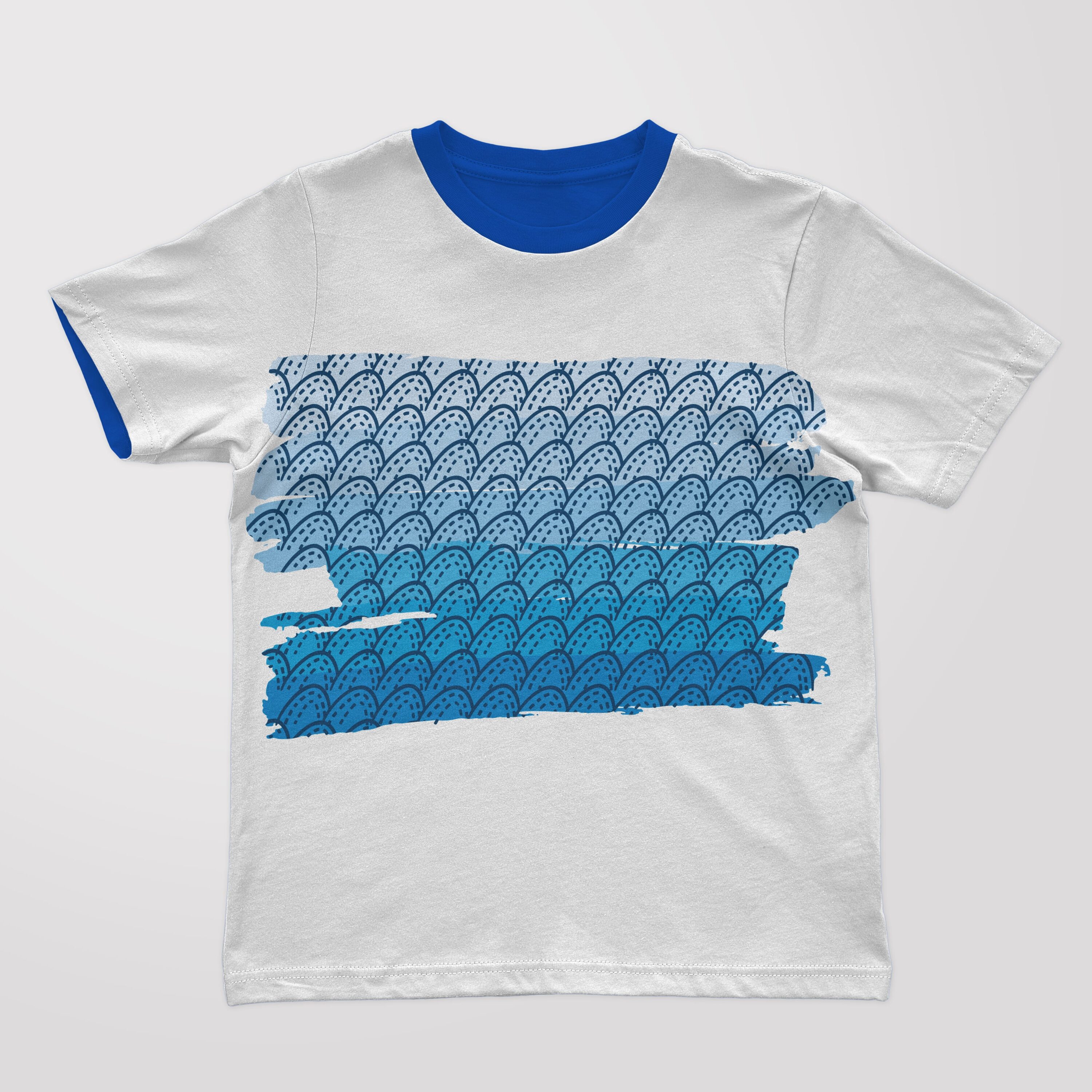 Creative t-shirt with the scales graphic.