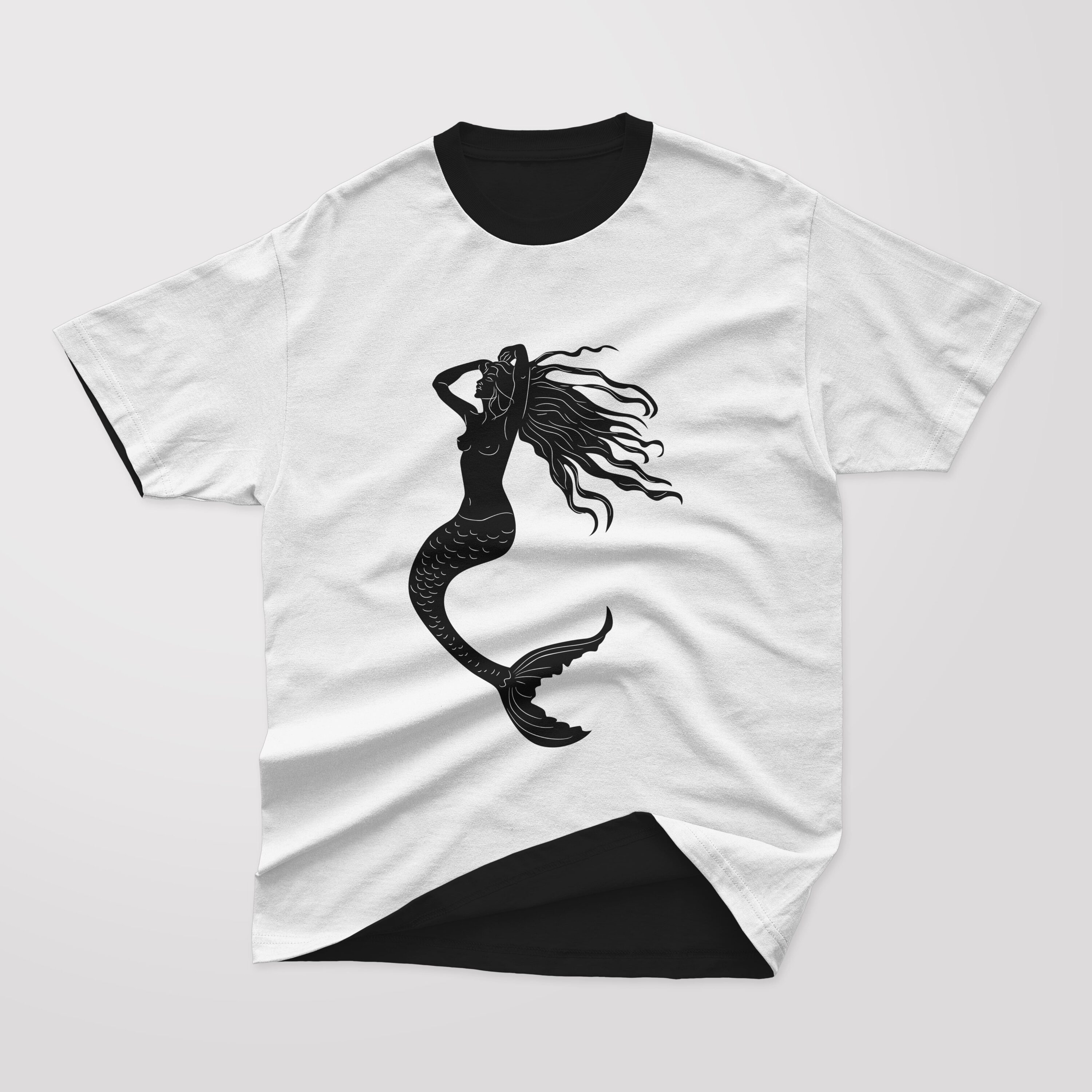 Beautiful mermaid for your t-shirt.