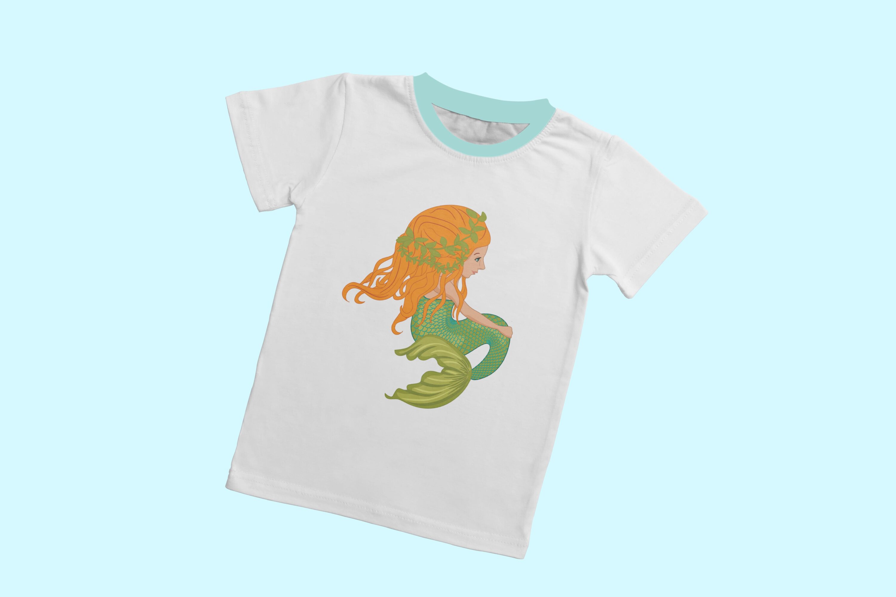Cute mermaid with the ginger hair.