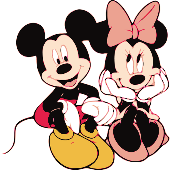 Wonderful image of minnie mouse and mickey mouse.