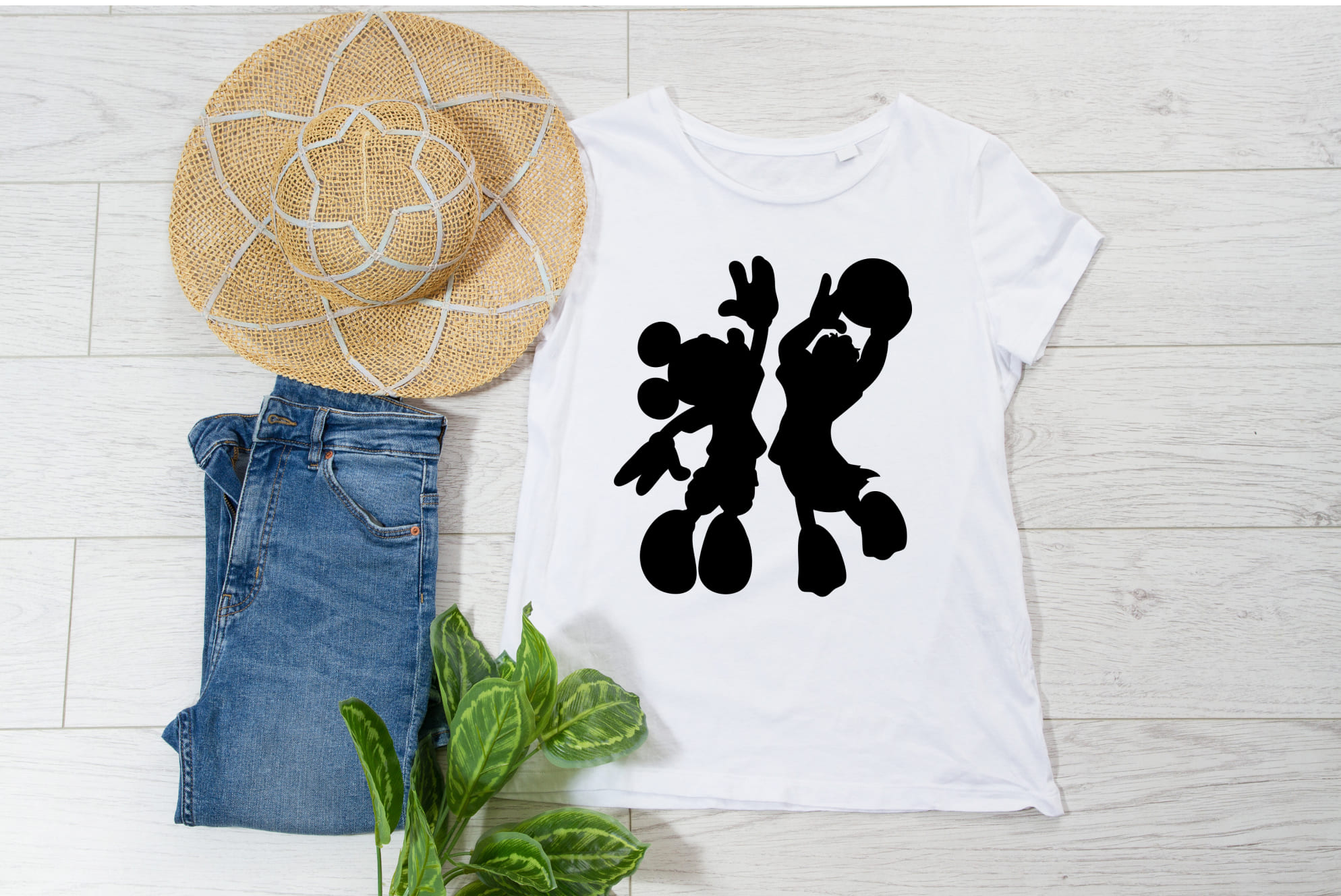 Cool silhouette mickey mouse t-shirt designs.