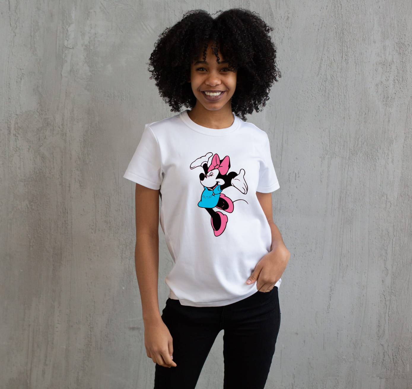 Active mickey mouse is a perfect choice for your t-shirt.