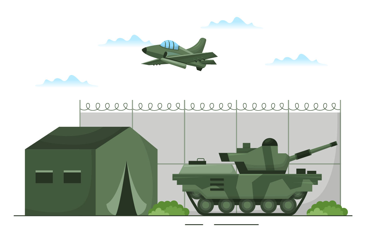 10 Military Army Force Illustration.